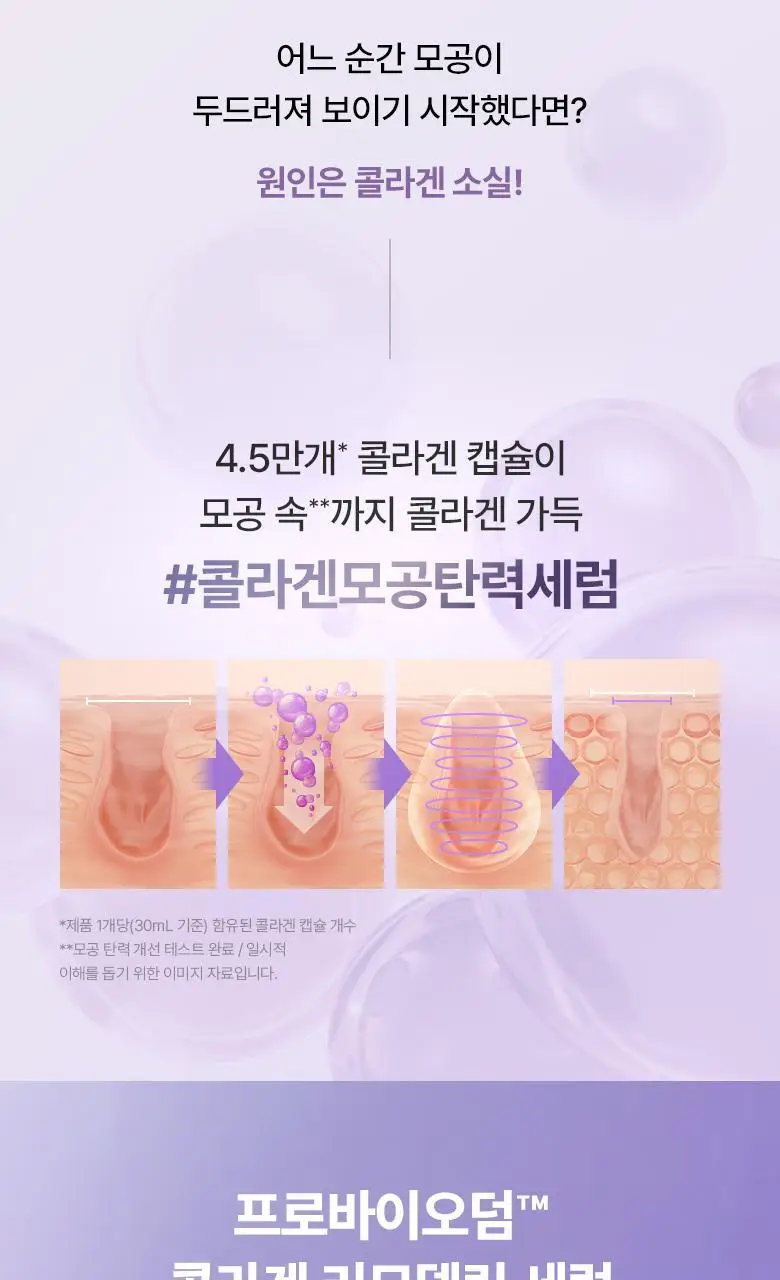 [콜라겐|모공고민] 바이오힐보 프로바이오덤 콜라겐 리모델링 세럼 30ml [증정/더블기획] 상세페이지 5
